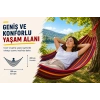 Çift Kişilik Hamak 260X150 Cm Kolay Kurulabilir Bahçe Balkon Kamp Salıncak Hamak Çantalı