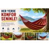 Çift Kişilik Hamak 260X150 Cm Kolay Kurulabilir Bahçe Balkon Kamp Salıncak Hamak Çantalı