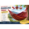Çift Kişilik Hamak 260X150 Cm Kolay Kurulabilir Bahçe Balkon Kamp Salıncak Hamak Çantalı