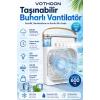 Taşınabilir Işıklı 5 Spreyli Vantilatör Buzlu Buharlı Vantilatör Mini Fan Nemlendirici Buharlı  600 ml
