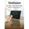 20 Inc Renkli Lcd Grafik Dijital Kalemli Çizim Tableti Yazı Tahta Not Yazma Eğitim Tableti