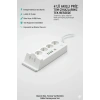 Akım Korumalı Priz ve Masaüstü Şarj İstasyonu Kablosuz 4 Priz ,4 USB, 2 Type-C Girişli 2 Metre