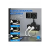Bkl-502 Akım Korumalı 2Li Priz 2 USB ve 2 Type-C Çıkış 4000W Hızlı Şarj Duvar Tipi Dokunmatik Led Aydınlatmalı