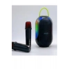Bluetooth Çift Mikrofonlu Kablosuz Karaoke Rgb Işıklı Yüksek Sesli Müzik 4 Ses Degıstırme