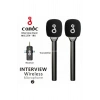 Çift Mikrofonlu Profosyonel Kablosuz Yüksek Kaliteli Ses Kaydı Röportaj Mikrofonu