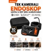 Ekranlı Tek kameralı 10 Mt Sert Kablo Yılan Endoskop Kamera 8 mm 4.3 ınc