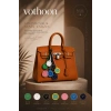 Renkli Lüks Saat Tasarımlı Çanta Süsü Bag Charm Anahtarlık