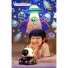 Robot Projeksiyon Gece Lambası Hoparlörlü Şarjlı Yıldızlı Gökyüzü Temalı LED Projeksiyon Lambası