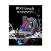 V20 Max Motor Kask Kulaklık RGB Bluetooth Motosiklet Kulaklık Intercom 2 Kişi 300 Metre Eşleşme