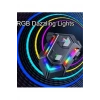 V20 Max Motor Kask Kulaklık RGB Bluetooth Motosiklet Kulaklık Intercom 2 Kişi 300 Metre Eşleşme