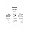 V20 Motor Kurye Kask Kulaklık RGB Modlu Bluetooth Motosiklet Kulaklık 5.3 Bluetooth Intercom
