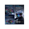 Y13 Motor Kask Kulaklık RGB Modlu Radyolu Motosiklet Kulaklık 5.3 Bluetooth Intercom