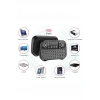 ZK-08 RGB Işıklı Mini Kablosuz Klavye Touchpad Bluetooth ve 2.4G Smart TV Kumandası