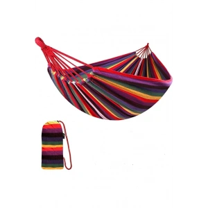 Çift Kişilik XL 260x150cm Kolay Kurulabilir Kanvas Hamak Çantalı