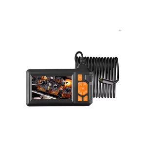 Ekranlı 3 kameralı 10 Mt Hafıza Kart Destekli Sert Kablo Yılan Endoskop Kamera 8 mm 4.3 ınc