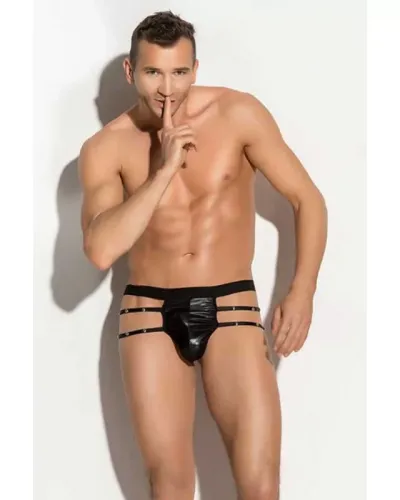 FANTAZİ SİYAH METALLİ ERKEK SEKSİ İÇ ÇAMAŞIRI