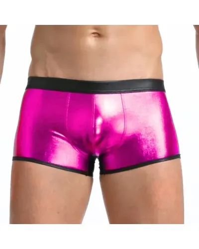 Fantezi Deri Görünümlü Pembe Erkek Boxer