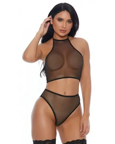 Seksi Transparan Tül Sütyen Külot Takımı - İç Gösteren Seksi Takım