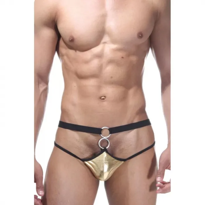 FANTAZİ ALTIN RENGİ SEKSİ ERKEK İÇ ÇAMAŞIRI