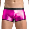 Fantezi Deri Görünümlü Pembe Erkek Boxer