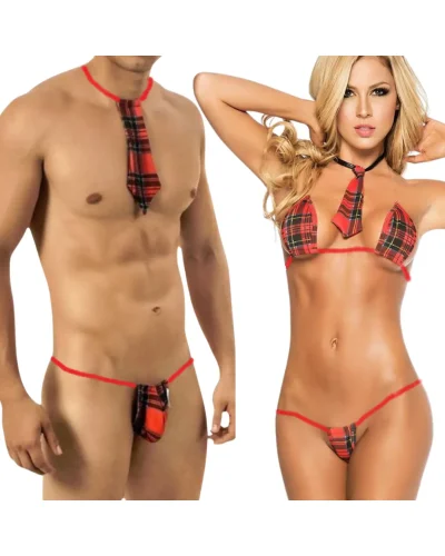 Fantezi Çiftlere Özel Liseli Kostüm ( Erkek ve Kadın )