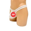 Fantezi Beyaz Transparan Tül Erkek String Tanga (PEDSİZ)