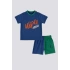 ERKEK BEBEK 2 LI KISA KOL T-SHIRT TAKIM - COBALT