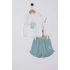 U.S.POLO ASSN. KIZ BEBEK İKİLİ TAKIM - Beyaz