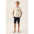 ERKEK ÇOCUK BERMUDA TAKIM - KREM PUDİNG