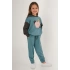 KIZ ÇOCUK EŞOFMAN TAKIM - PASTEL YEŞİLİ
