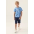 ERKEK GARSON BERMUDA TAKIM - İNDİGO