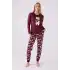 ARNETTA ANNE KIZ  İKİLİ TAKIM - BORDO