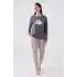 ARNETTA ANNE KIZ  İKİLİ TAKIM - KOYU GRİ