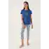 ARNETTA KADIN KAPRİ TAKIM - COBALT