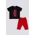 ERKEK BEBEK 2 LI KISA KOL T-SHIRT TAKIM - LACİVERT