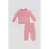 KIZ BEBEK UZUN KOL 2Lİ TAKIM - RETRO PEMBE