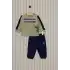 US POLO ERKEK BEBEK 2LI TAKIM - ÇAY YEŞİLİ