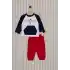 US POLO ERKEK BEBEK 2LI TAKIM  - KREM