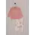 US POLO KIZ BEBEK UZUN KOL 2LI TAKIM - RETRO PEMBE