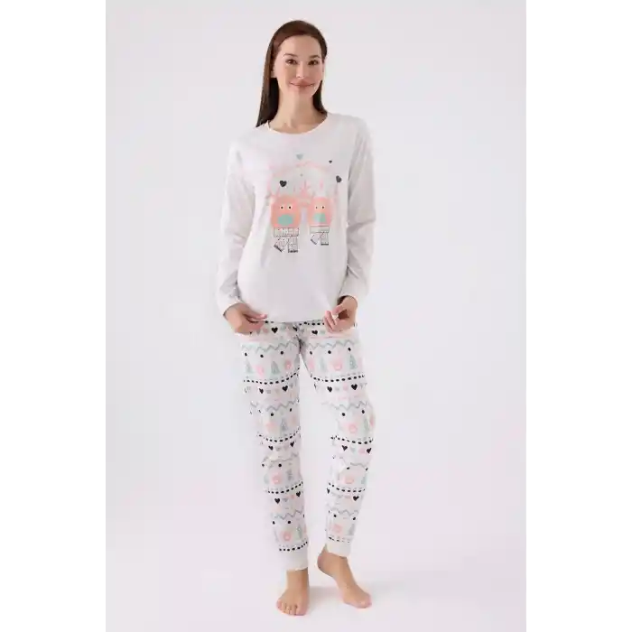 ANNE KIZ İKİLİ TAKIM - KREM