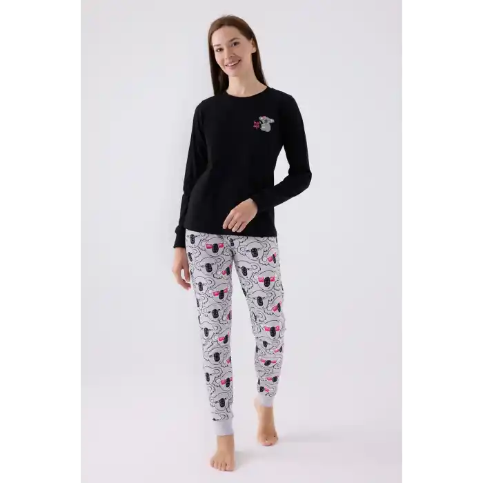 ANNE KIZ İKİLİ TAKIM - SİYAH