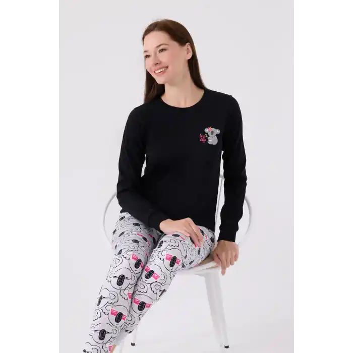 ANNE KIZ İKİLİ TAKIM - SİYAH