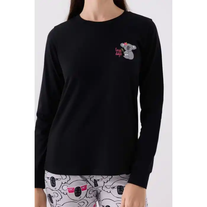 ANNE KIZ İKİLİ TAKIM - SİYAH