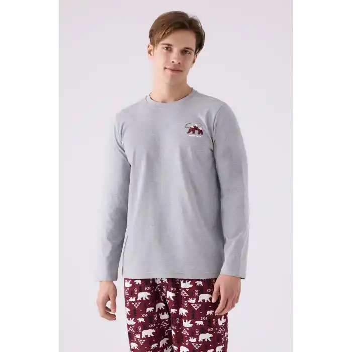 ARNETTA BABA OĞUL İKİLİ TAKIM - GRİ MELANJ