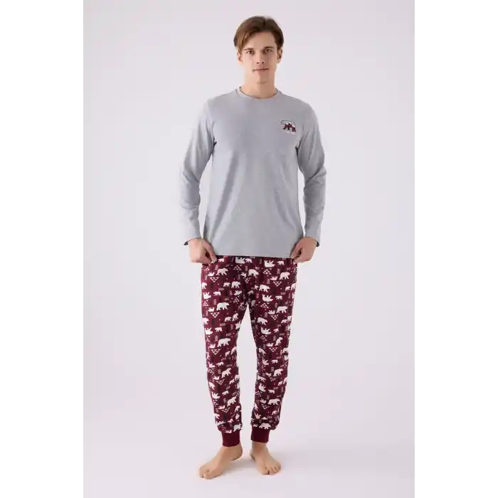 ARNETTA BABA OĞUL İKİLİ TAKIM - GRİ MELANJ