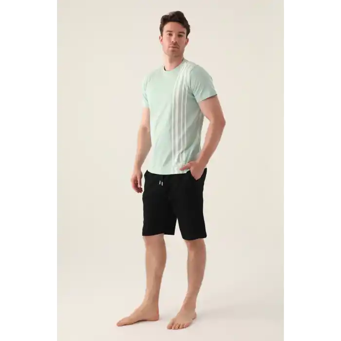 ARNETTA ERKEK BERMUDA TAKIM - SU YEŞİLİ