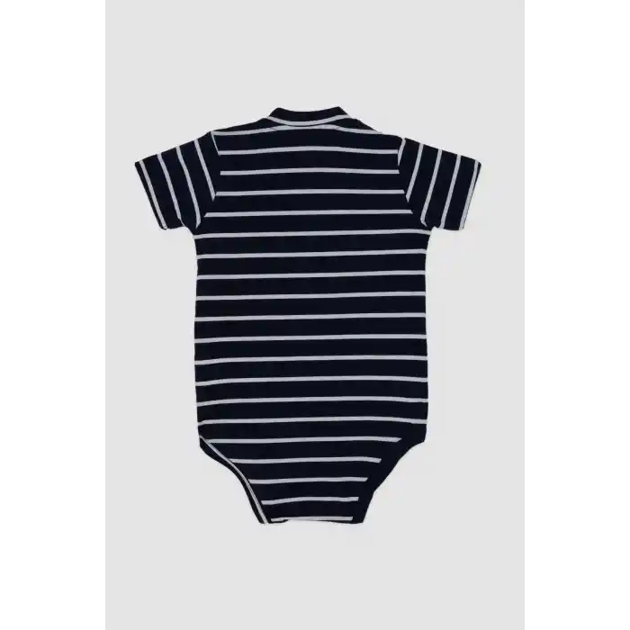 ERKEK BEBEK KISA KOL BODY - LACİVERT