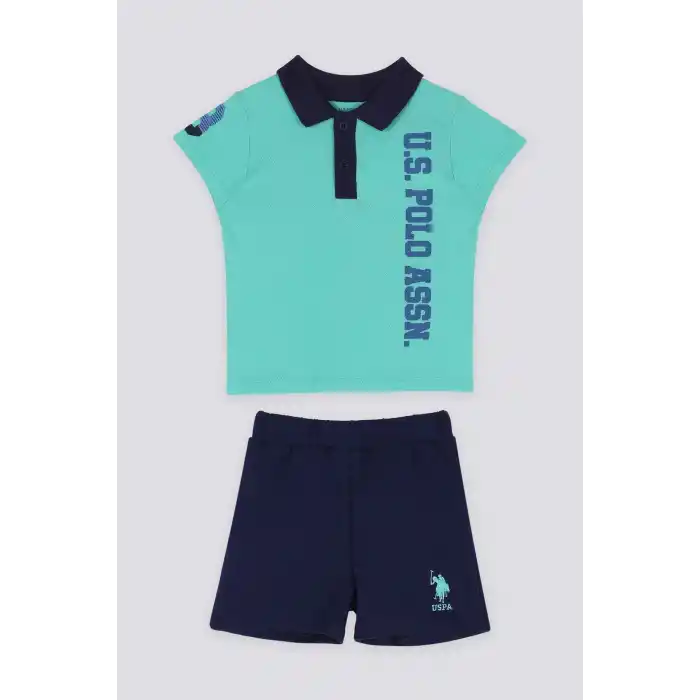 ERKEK BEBEK KISA KOL TSHIRT 2 Lİ TAKIM - PARLAK MİNT