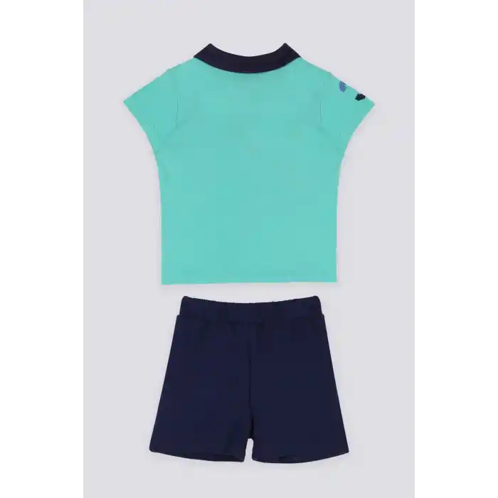 ERKEK BEBEK KISA KOL TSHIRT 2 Lİ TAKIM - PARLAK MİNT