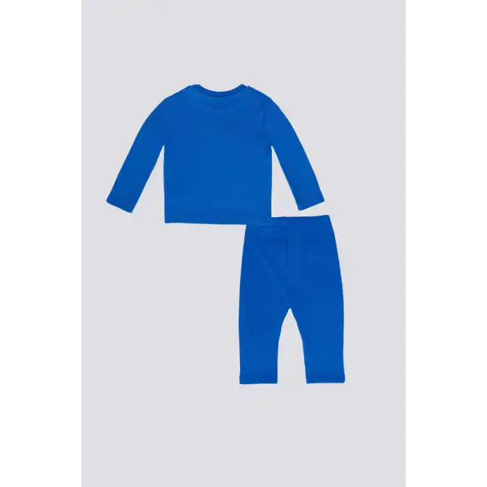 ERKEK BEBEK UZUN KOL 2Lİ TAKIM - COBALT